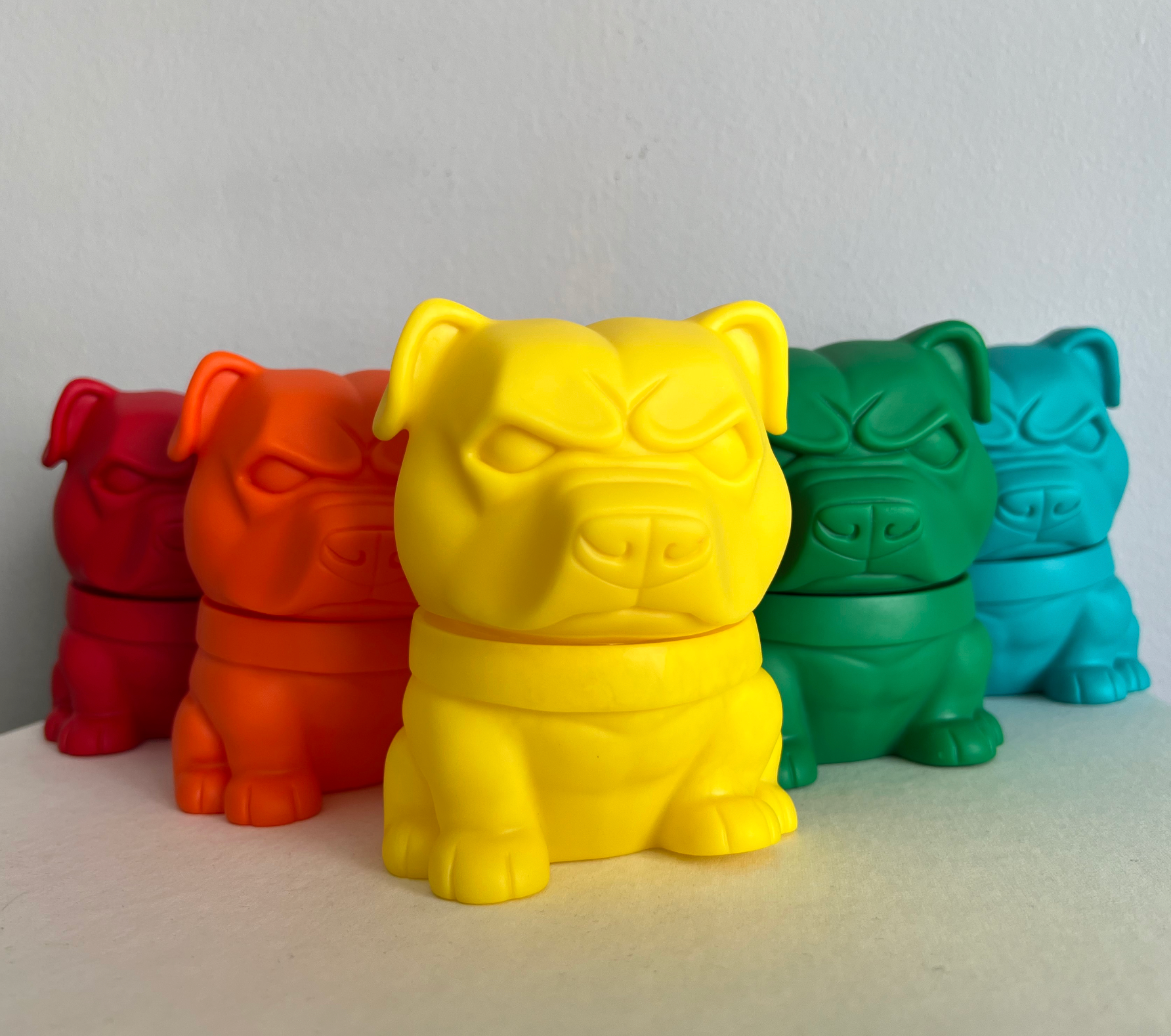 Tenacious Toys - Wholesale Decorative Figurine - Danger Dog Taste the Rainbow Edition DIY vinyl 5-inch figure3