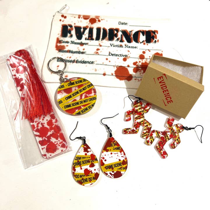 True Crime Gift Bag: Murder Mystery Party & Dexter Goodies for wholesale by The Crafty Campers