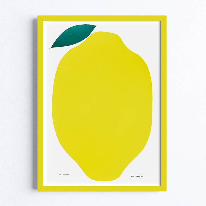 Martha Duncan Studio - Wholesale Art Print - Big Lemon Print