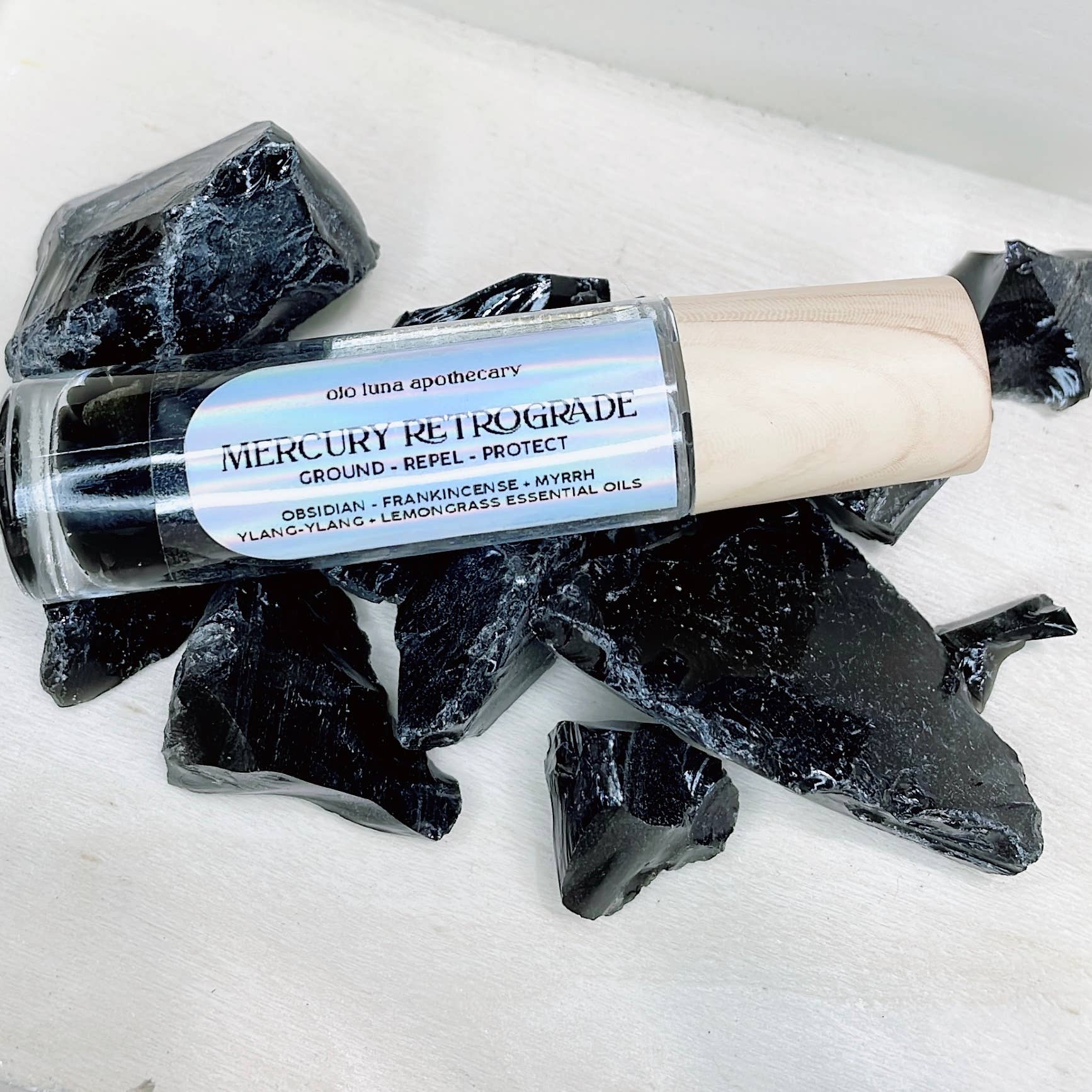 Ojo Luna Apothecary - Wholesale Essential Oil Roll-On - Crystal Infused Roller Oil8