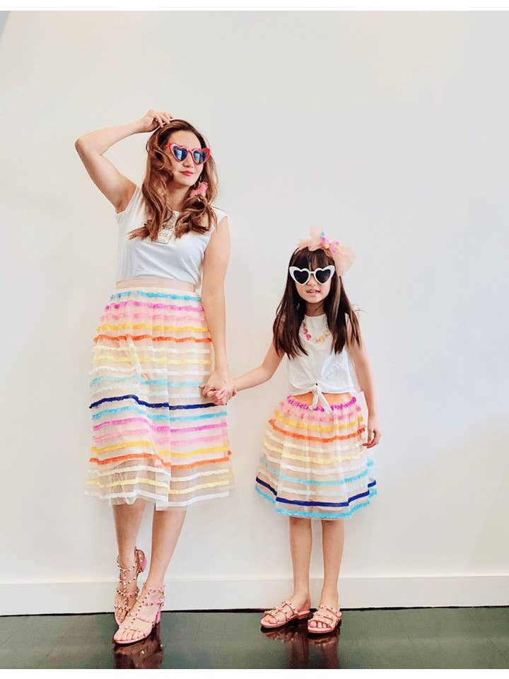 Eva Franco - Wholesale Skirt - Kids - Aluna Skirt in Rum Sunset - Girls2