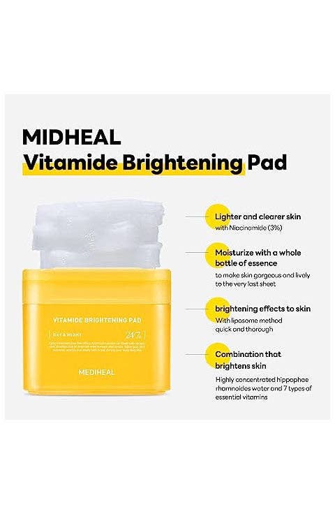 Palace Beauty Galleria - Wholesale Facial Toner - Mediheal Vitamide Brightening Pad 100Sheet3