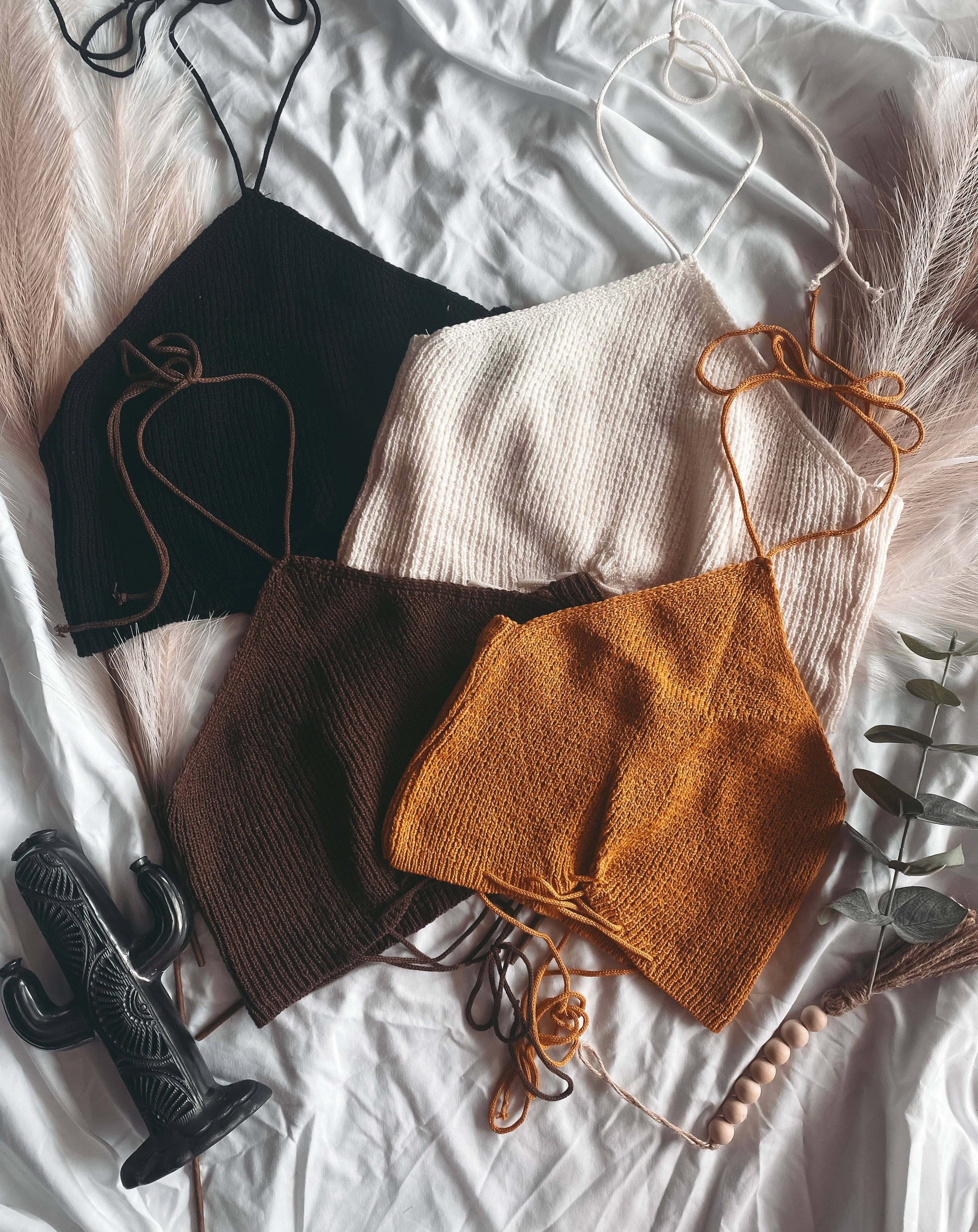 Mauve and Mallow Clothing Co - Vente Haut en maille – femme - Licol court #175612 Boho5