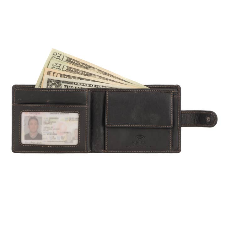 Minori Leather - Wholesale Wallet - Men's - Phoenix Leather Clip Wallet – Men – Brown1