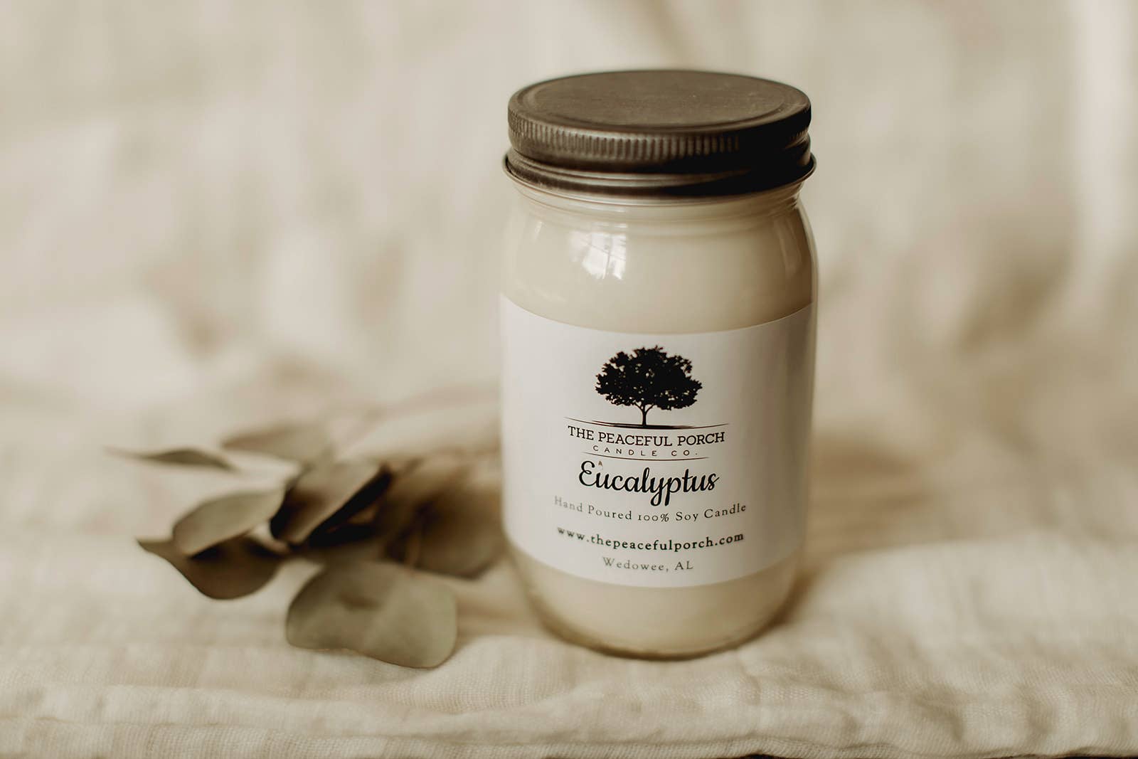 The Peaceful Porch Candle Co. , LLC - Wholesale Pot/gevulde kaars - Eucalyptus soja kaars7