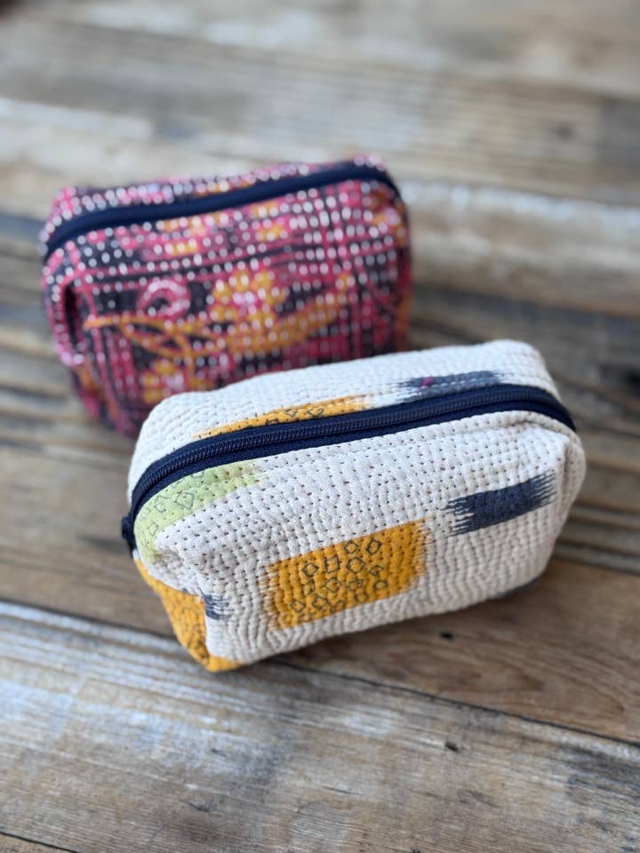 Cotton Zip Pouches for wholesale by Belle's Nest