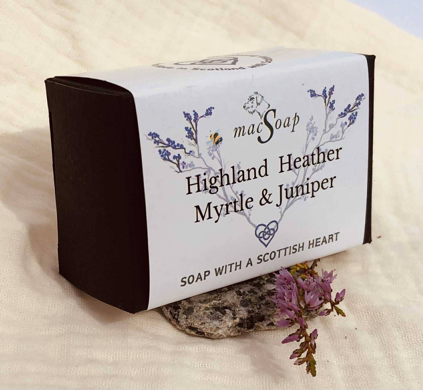 macSoap – wholesale Bar Soap – Highland Heather, Myrtle & Juniper.  Scottish Botanical Soap2