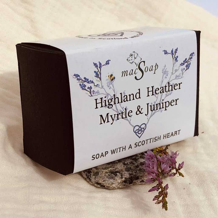 macSoap – wholesale Bar Soap – Highland Heather, Myrtle & Juniper. Scottish Botanical Soap2