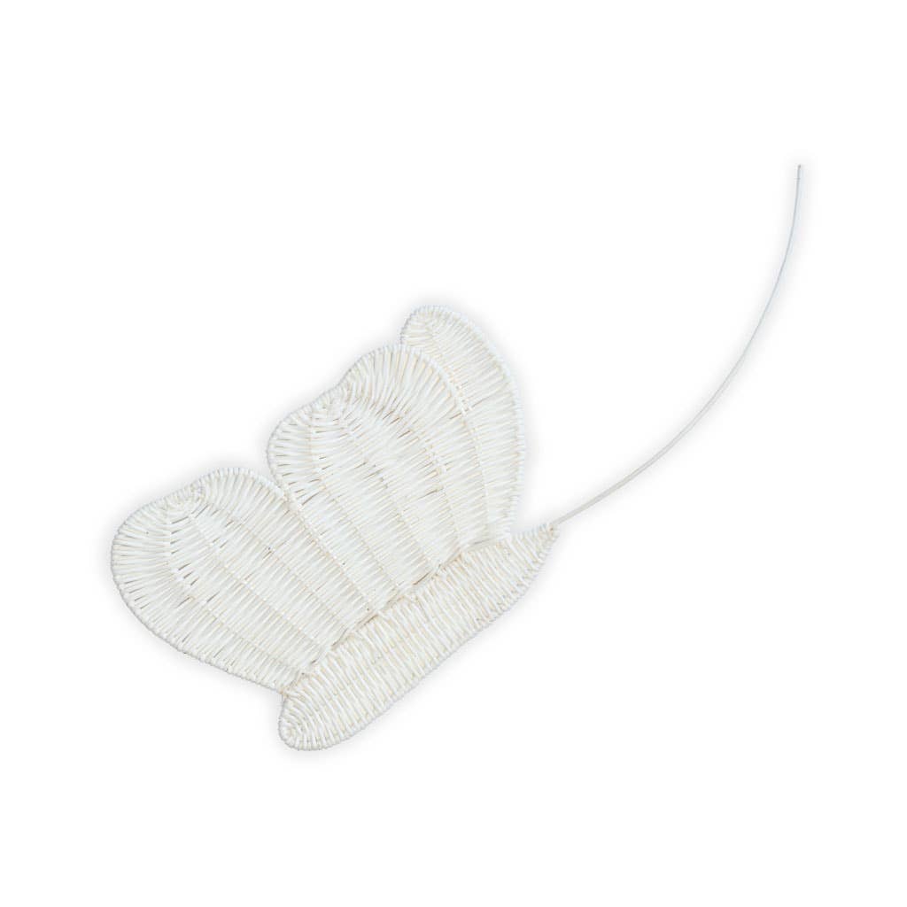 GreenWave - Vendita all'ingrosso Decorazione da parete - Bambini e neonati - Decorazione da parete in rattan con farfalle e fiori, stile boho, per cameretta dei bambini4