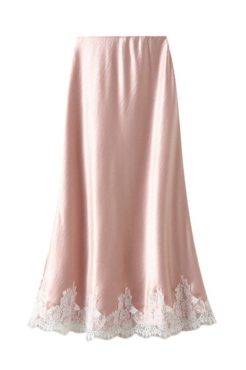 Mccolin - Wholesale Skirt - Women's - Elegant Lace-Trim Skirt3