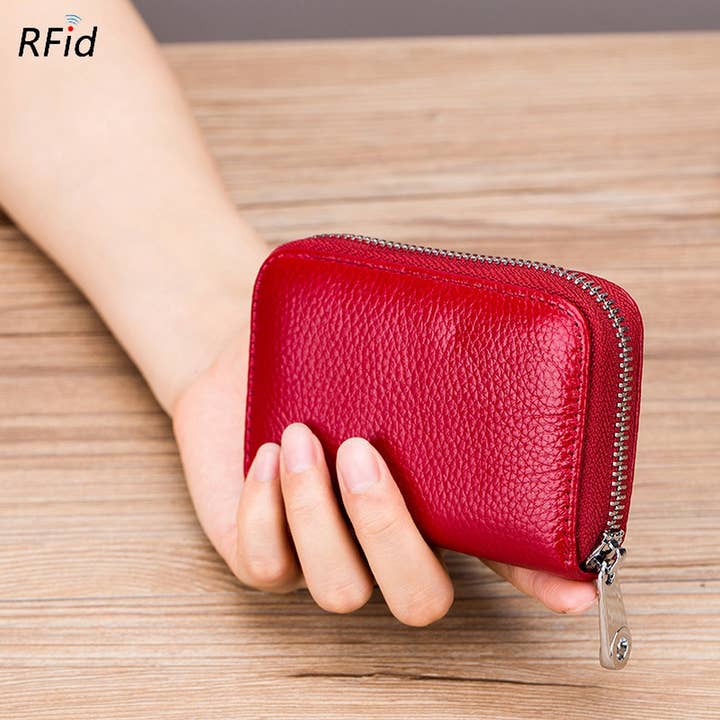 ACCITY - Wholesale Card Holder - Unisex - MULTI-FUNCTIONAL ANTI-THEFT BRUSH MAGNETIC CARD BAG_CWAB3879
