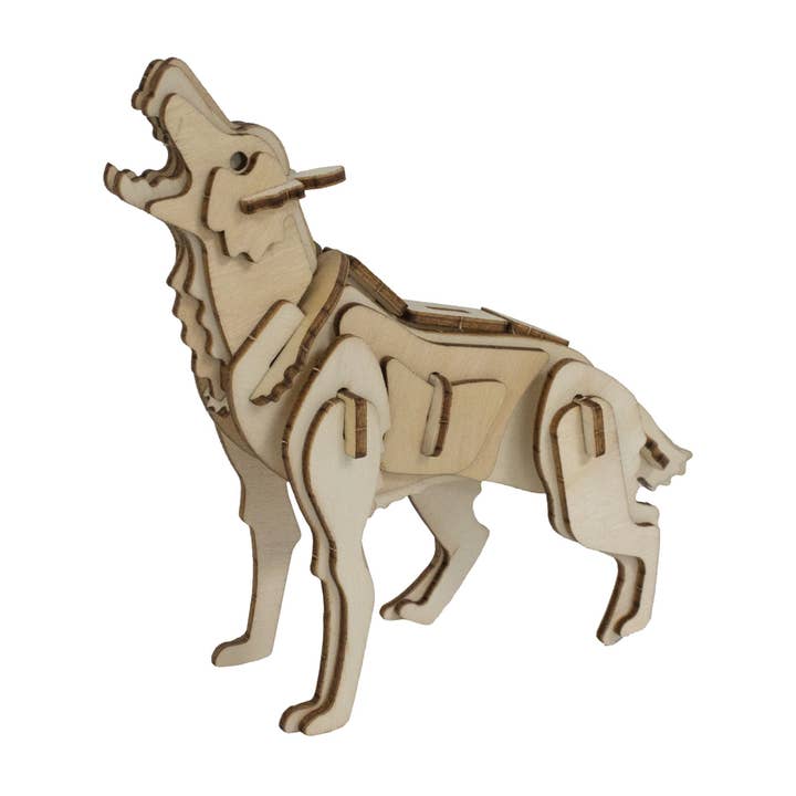 Deluxebase - Wholesale Puzzle - Kids - Eco 3D Wooden Puzzle - Wolf1
