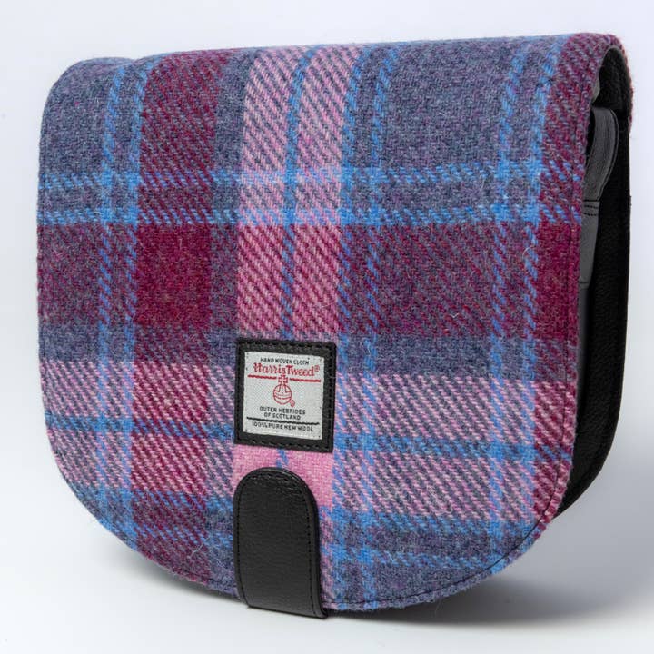 Harris Tweed Crossbody Bag Pastel Pink for wholesale by maccessori