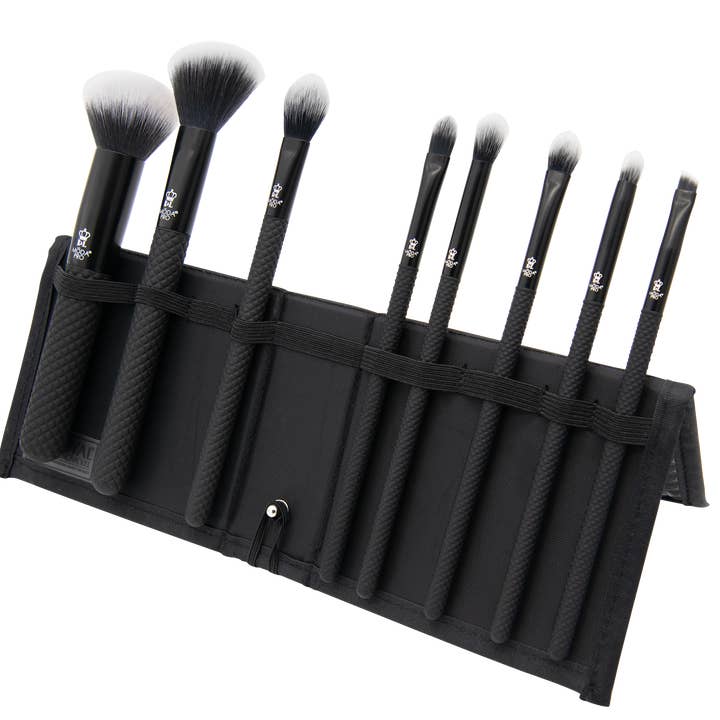MŌDA® Pro On-The-GO 9pc Makeup Brush Deluxe Gift Kit for wholesale by Royal Brush Mfg. Inc.