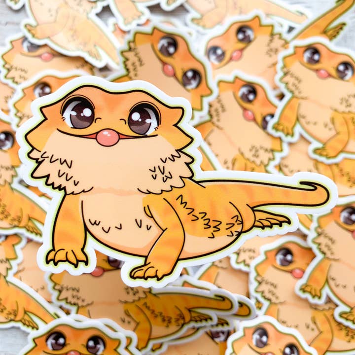 Skäggig Dragon Vinyl Klistermärke/Vattentät för wholesale av Trash Goblin