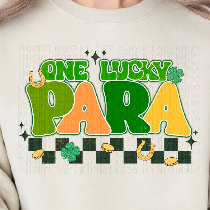 K and M Designs - Wholesale Sublimation Transfer - One Lucky Para DTF Transfer0