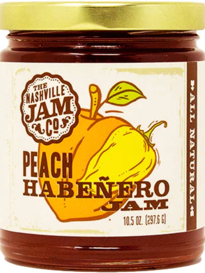Peach Habanero Jam for wholesale by Nashville Jam Company