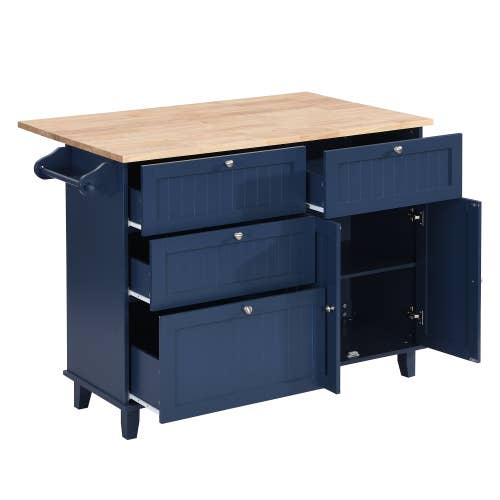 Blue Farmhouse Kitchen Island Set for wholesale on Faire11