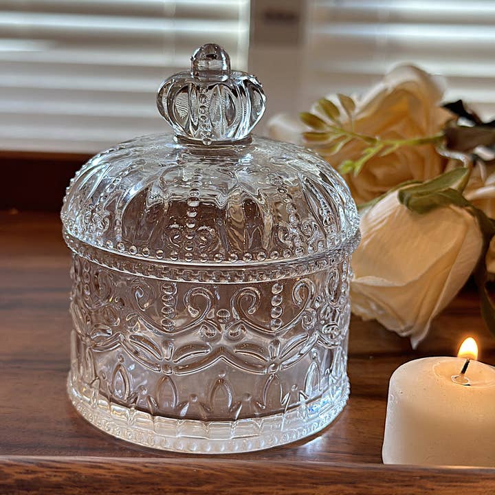 Vagabond Vintage - Wholesale Jar - Crystal Glass Storage Jar