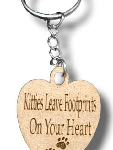 Llavero Gatos Deja Huella para venta al por mayor de Kristi's Keepsakes