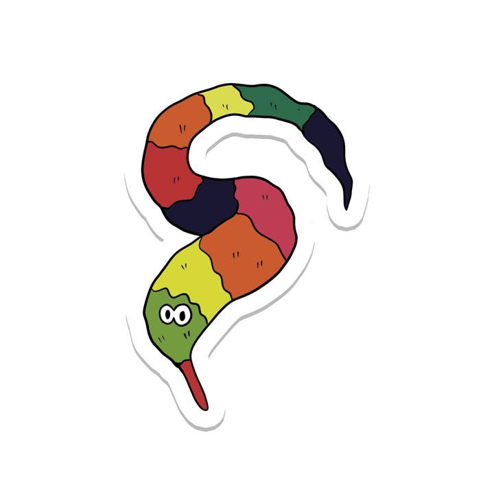 Fuzzy Worm | Toy | Nostalgia | Waterproof Sticker | 3.5" and other Purchase Wholesale fuzzy worms. Free Returns & Net 60 Terms on Faire trending on Faire.