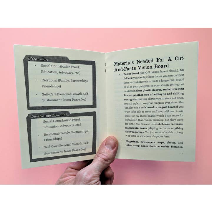 Microcosm Publishing & Distribution - Wholesale Self-Help & Personal Development Book - Vision Boarding: Goal Setting If You Hate Writing (Zine)1