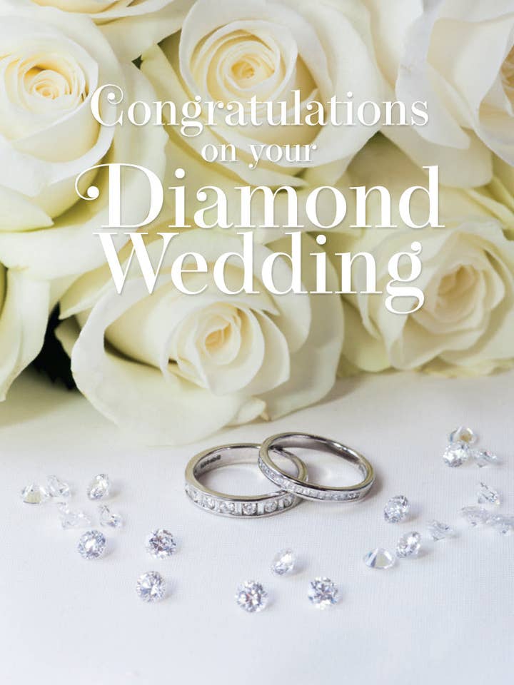 Diamond Anniversary Card - Rings And Diamonds for wholesale by Leonard Smith