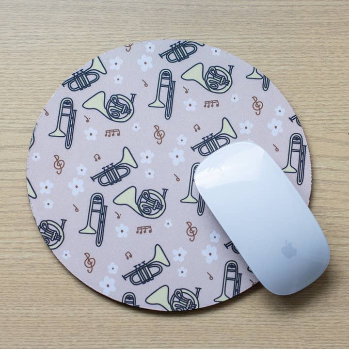 Tapis de souris en laiton bohème pour la vente par Musically Minted