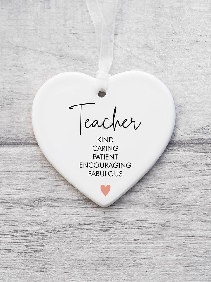 Décoration en céramique pour enseignant pour la vente par The Gift Club