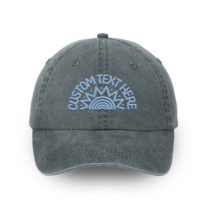 Island View Outfitters – wholesale Baseball cap – Unisex – *CUSTOM* Cosmic Sun Faded Dad Cap2