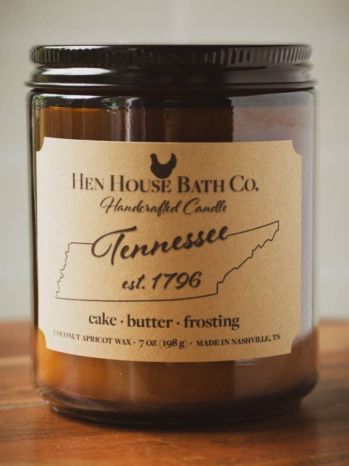 Est. 1796 - Birthday Cake Candle for wholesale by Hen House Bath Co., LLC