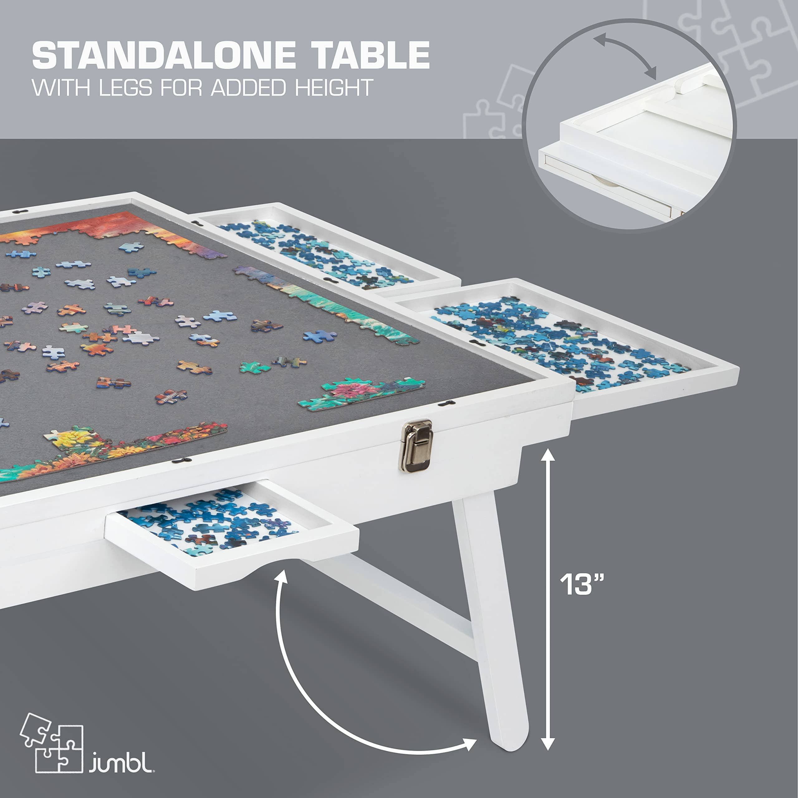 Jumbl – Engroshandel Puslespil - Voksen – 1000 brik træpuslespil, 23 „x 31“ med dæksel12