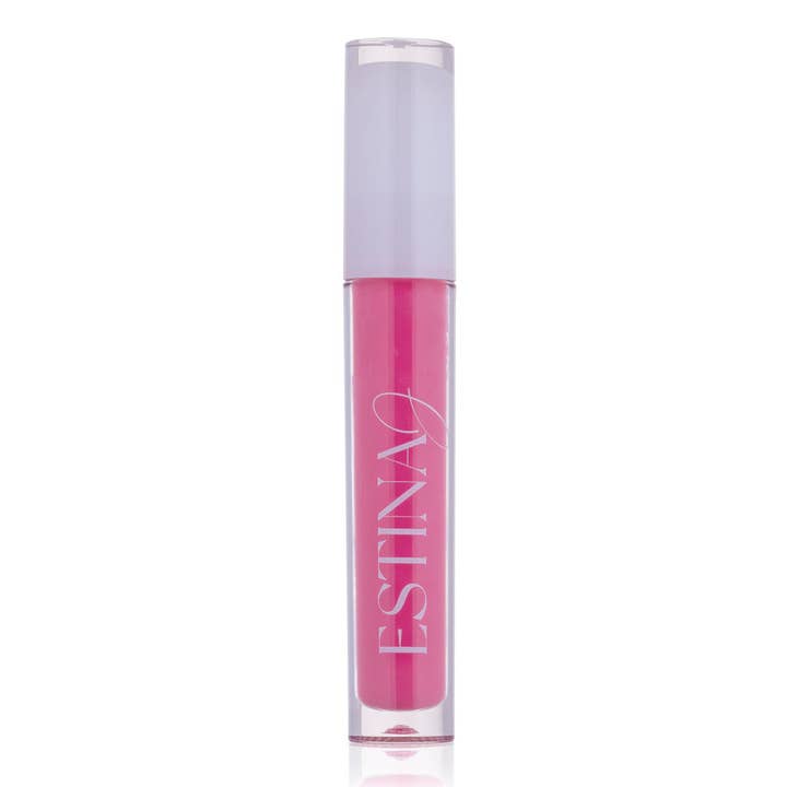 Brillo labial cremoso no pegajoso Pink Power para venta al por mayor de Estina J