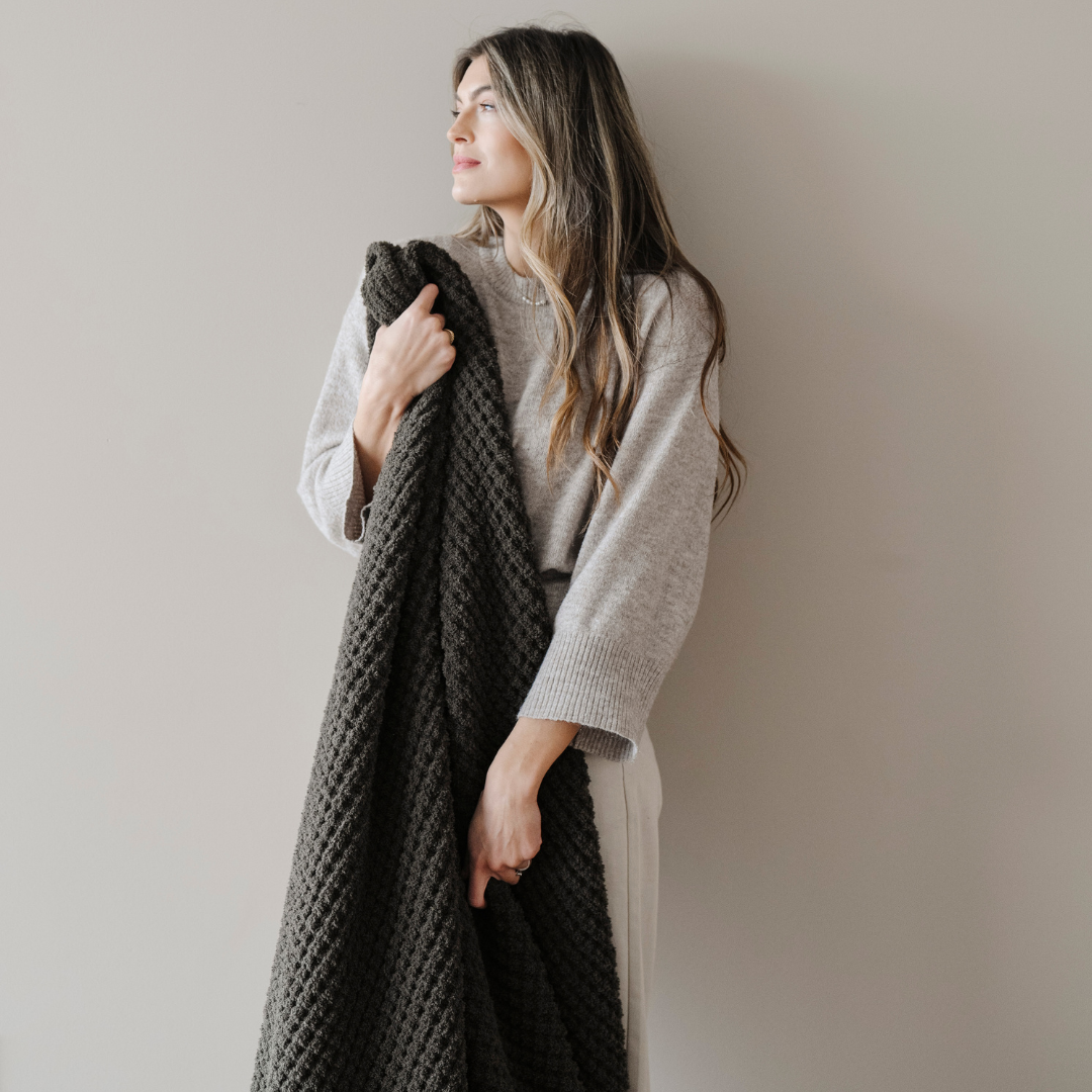 Saranoni - Wholesale Throw Blanket - WAFFLE KNIT THROW BLANKETS17