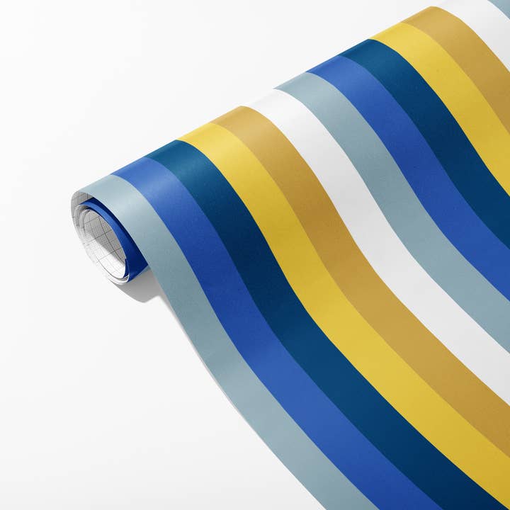 Spaghetti & Meatballs - Venta al por mayor Sobre de papel de regalo - Papel de regalo con diseño de rayas de Hanukkah, hojas planas