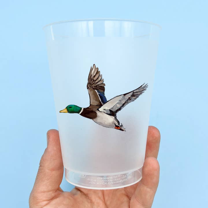Mallard Duck Party Cup Set-Drinkware Favor Reusable Quack for wholesale by Home Malone