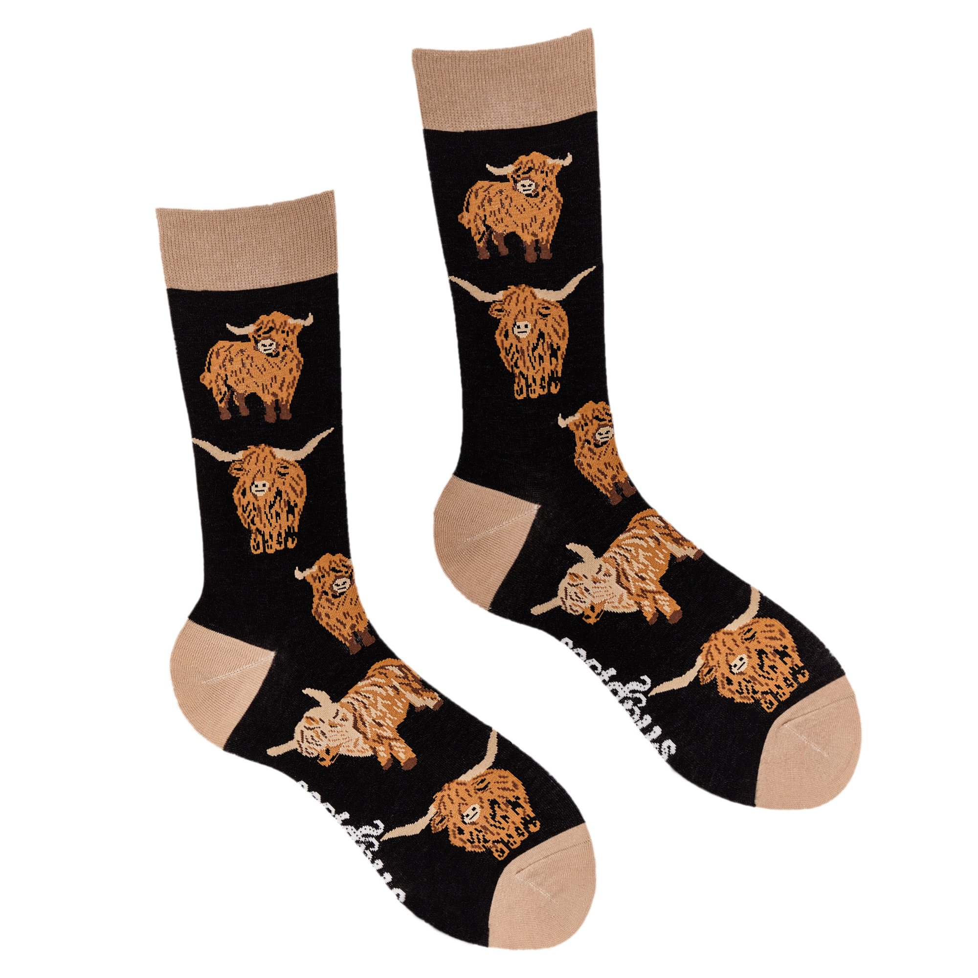 Socktopus - Wholesale Sokken - Uniseks - Highland Cow Socks - Och Aye the Moo!13