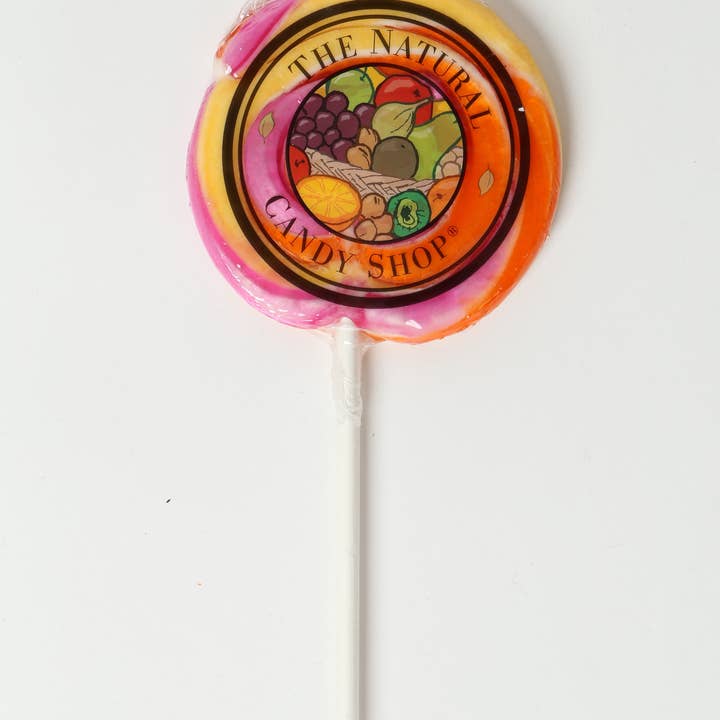 Natural Tutti Frutti twirl pop 85g for wholesale by The Original Candy Company