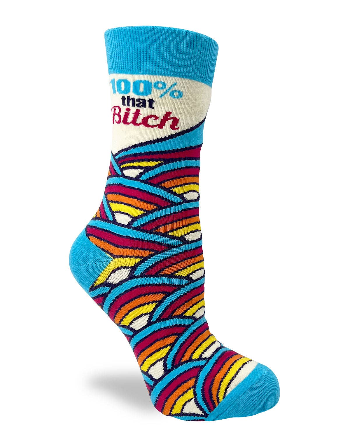 Fabdaz - Wholesale Socks - Women's - 100% That Bitch Ladies' Novelty Crew Socks1