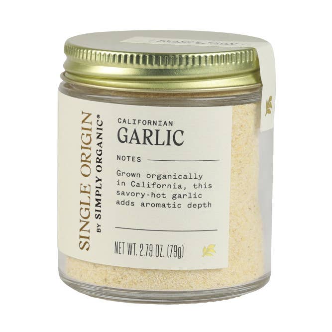 Simply Organic Single Origin Californian Garlic Powder for wholesale by Simply Organic