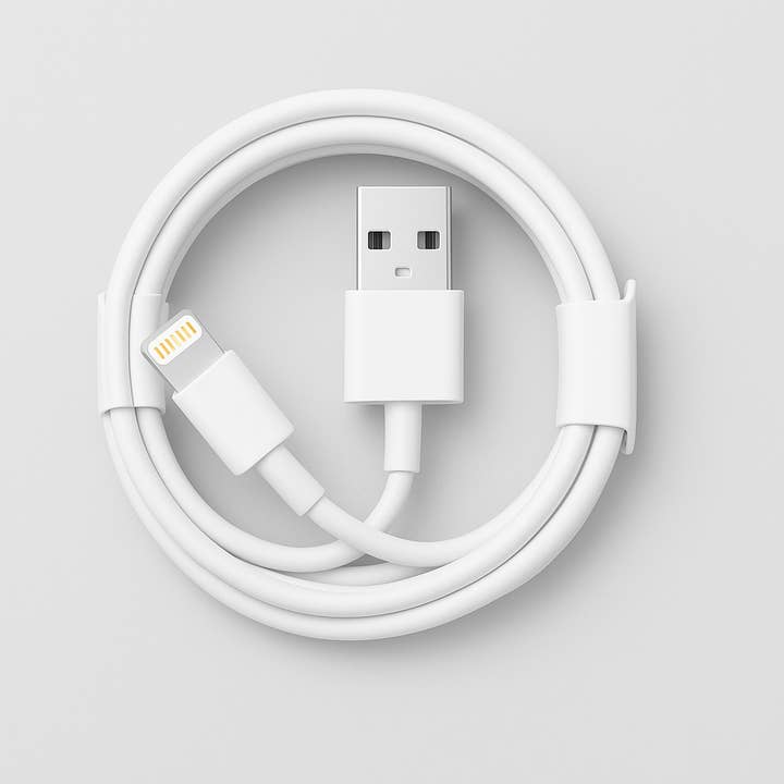 7 Star - Wholesale Charging cable - I-Ph to USB Charging Cable – 3 Ft., 2.5A – White Color 1