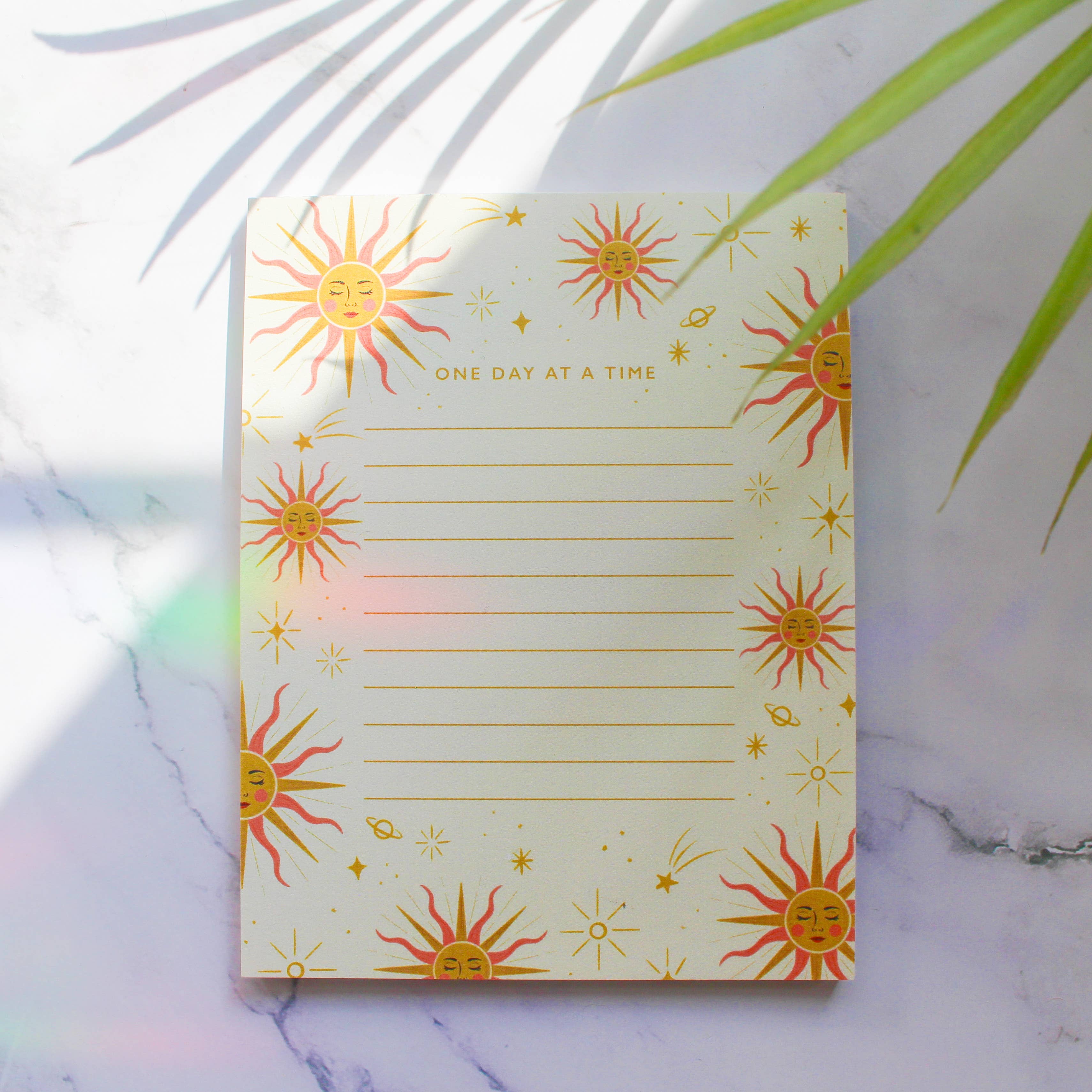 Julia Kestner Designs - Wholesale Notepad - One Day at a Time Sun Notepad2