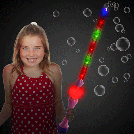 Windy City Novelties - Wholesale Bubble Wand - Kids - Pink 31.5" LED Bubble Sword with bubbles0