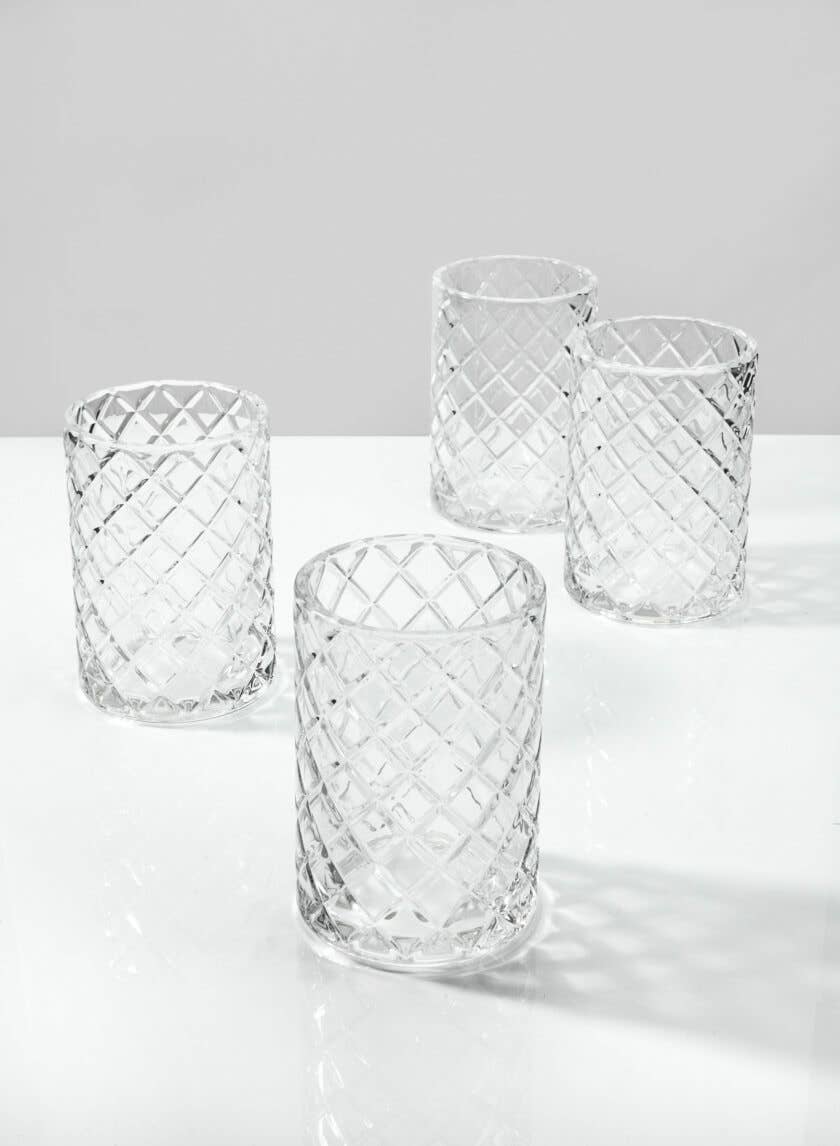 Jamali Garden - Wholesale Candle Holder - Etched Glass Votive Holder0
