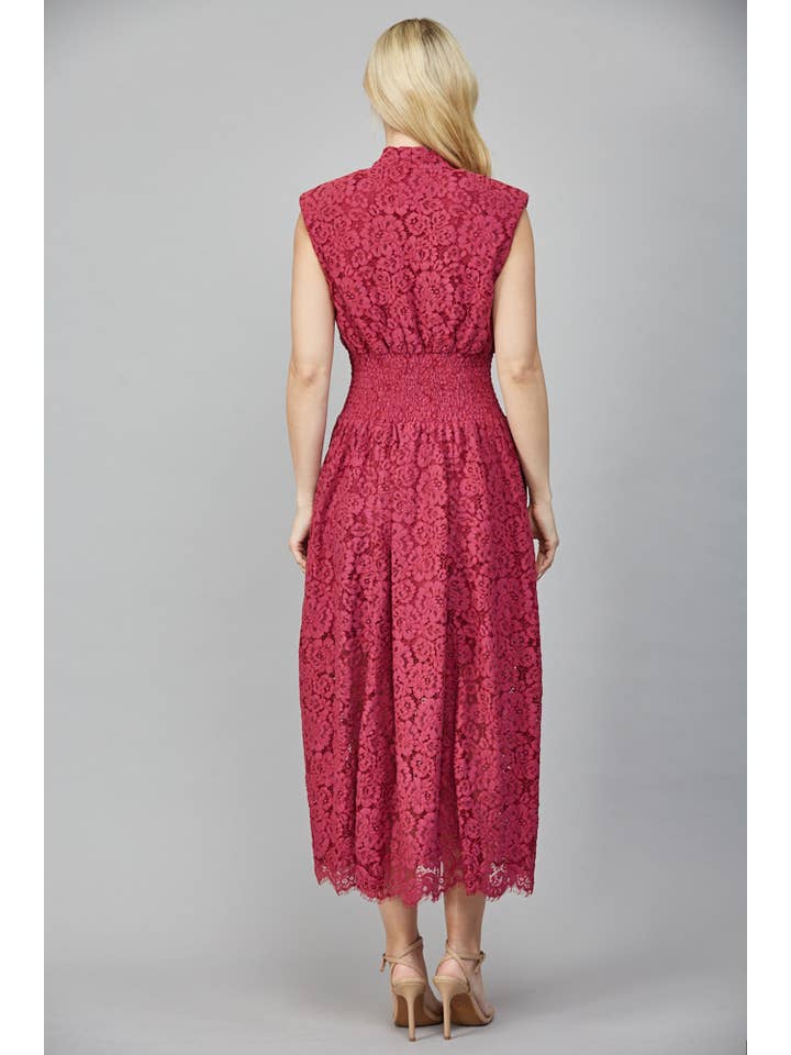 FATE - Wholesale Dress - Women's - FRONT ZIP CLOSURE SLVL LACE DRESS FD34114 15