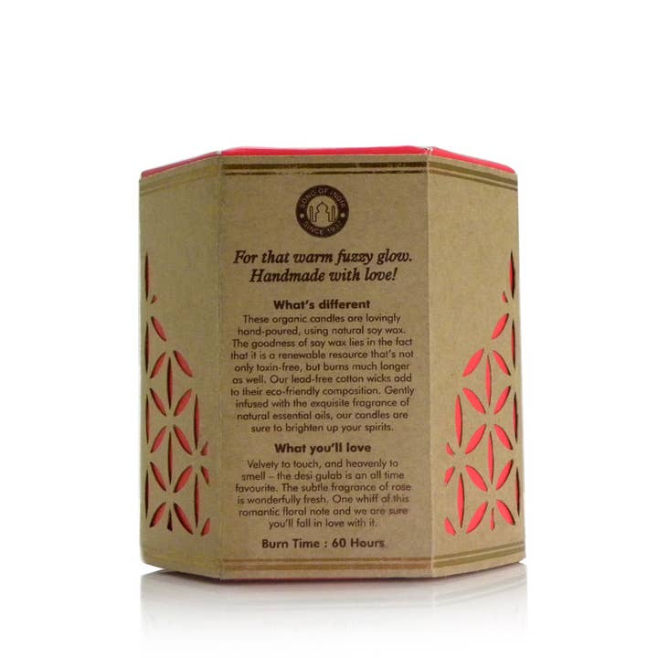 R. Expo/Song of India - Wholesale Jar/filled candle - Organic Goodness Candle Rose2