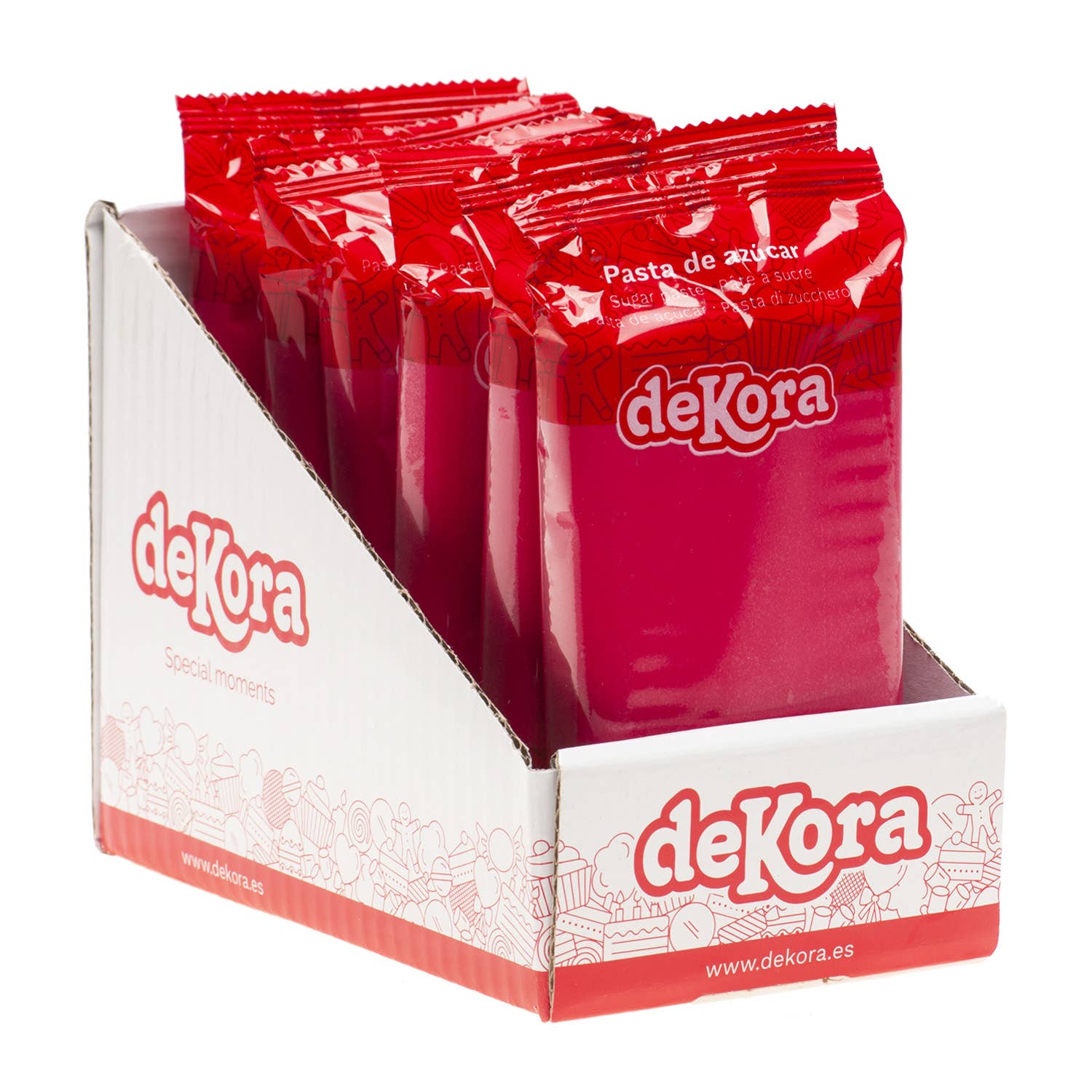 dekora - Vendita all'ingrosso Kit decorazione torte - FONDENTE FUCSIA SENZA GLUTINE 250G4
