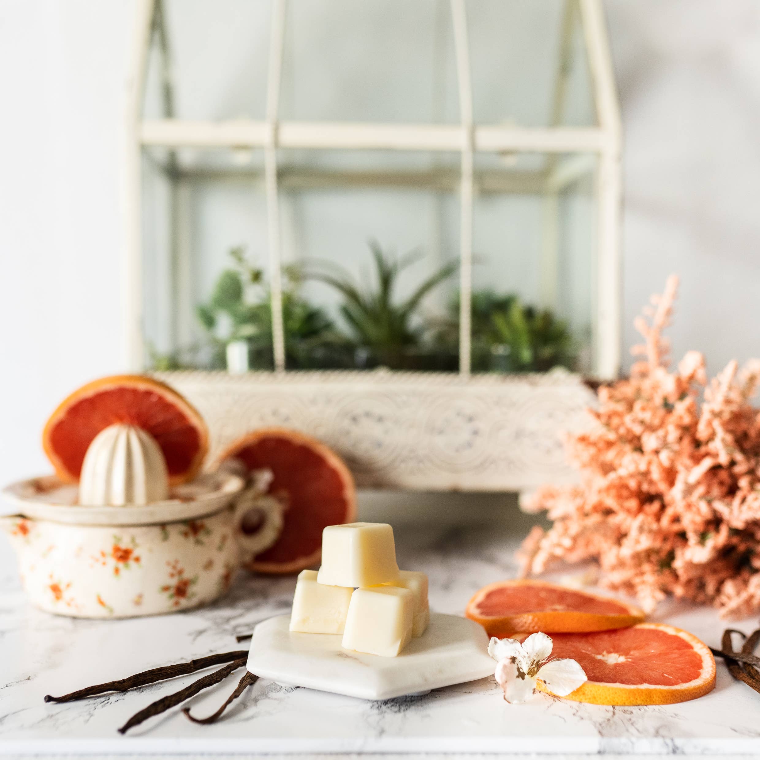 Peripeti Home - Wholesale Jar/Filled Candle - Grapefruit Vanilla Soy Candle, Giftable4