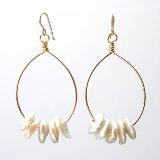 Coin Pearl Cristina Earring for wholesale by Wendy Perry Designs