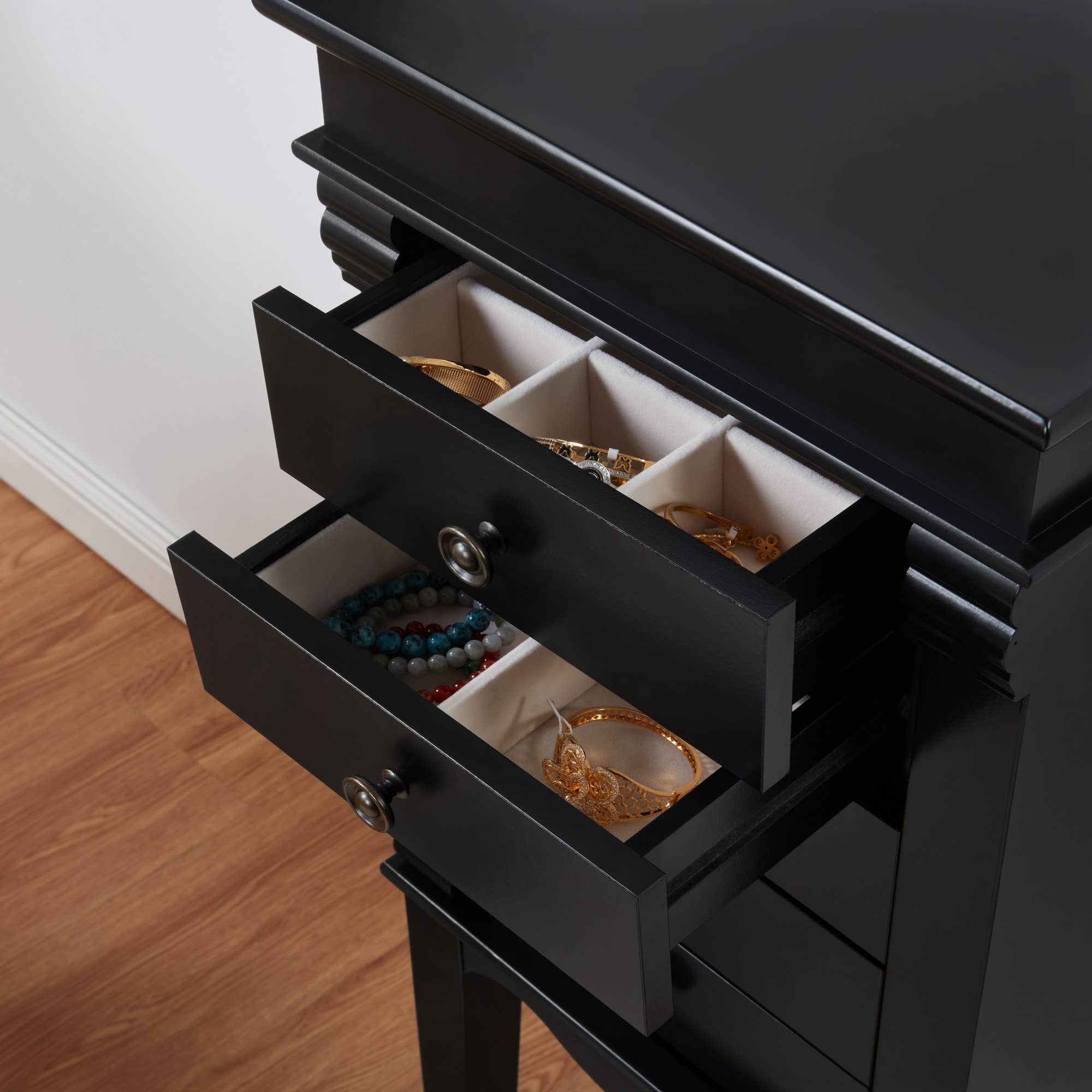 HOMYCASA DESIGN INC - Wholesale Jewelry Box/Organizer - Homy Casa 5-Drawer Jewelry Armoire with Swing Doors, Cherry6